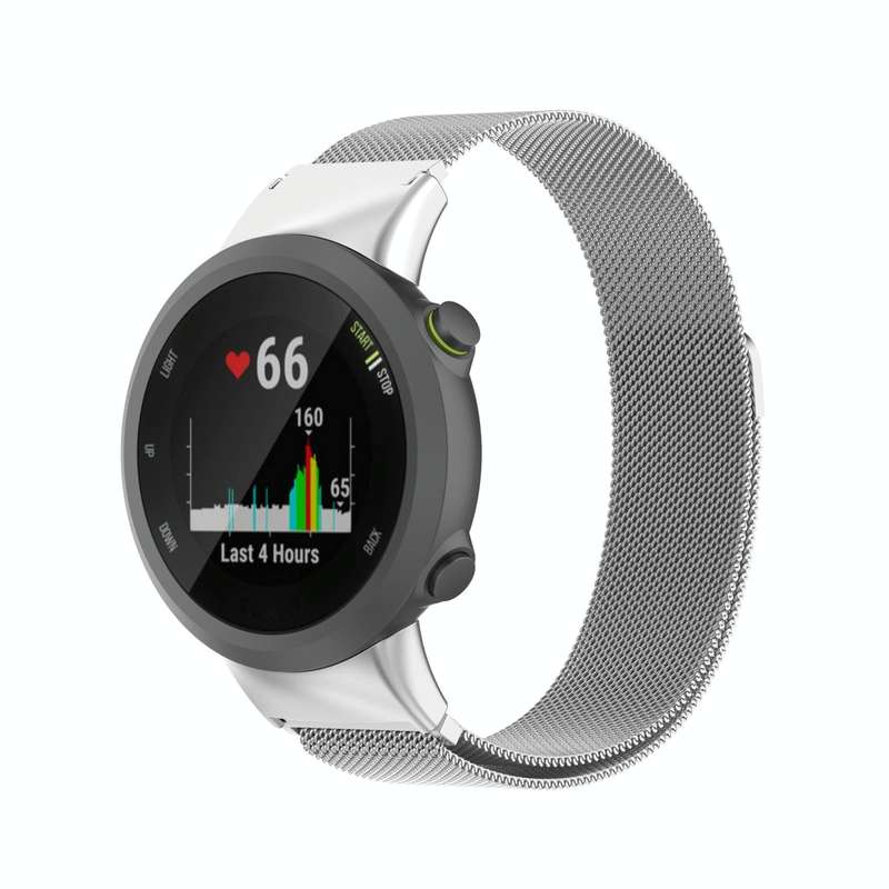 For Garmin Forerunner 45 / 45S / Swim 2 Milanese Watch Band(Silver)