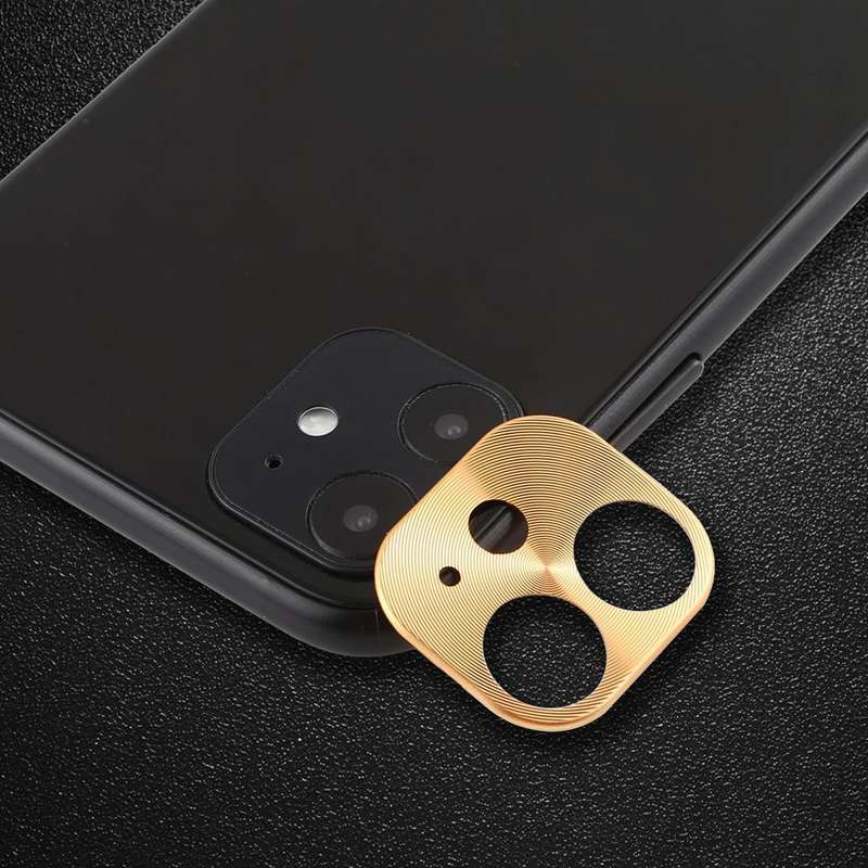 For iPhone 11 Rear Camera Lens Protective Lens Film Cardboard Style(Gold)