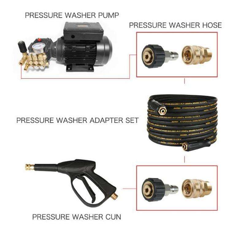 Pressure Washer Accessories Quick Connect Car Wash Water Hose Quick Connection, Typle:15-3/8 Male...