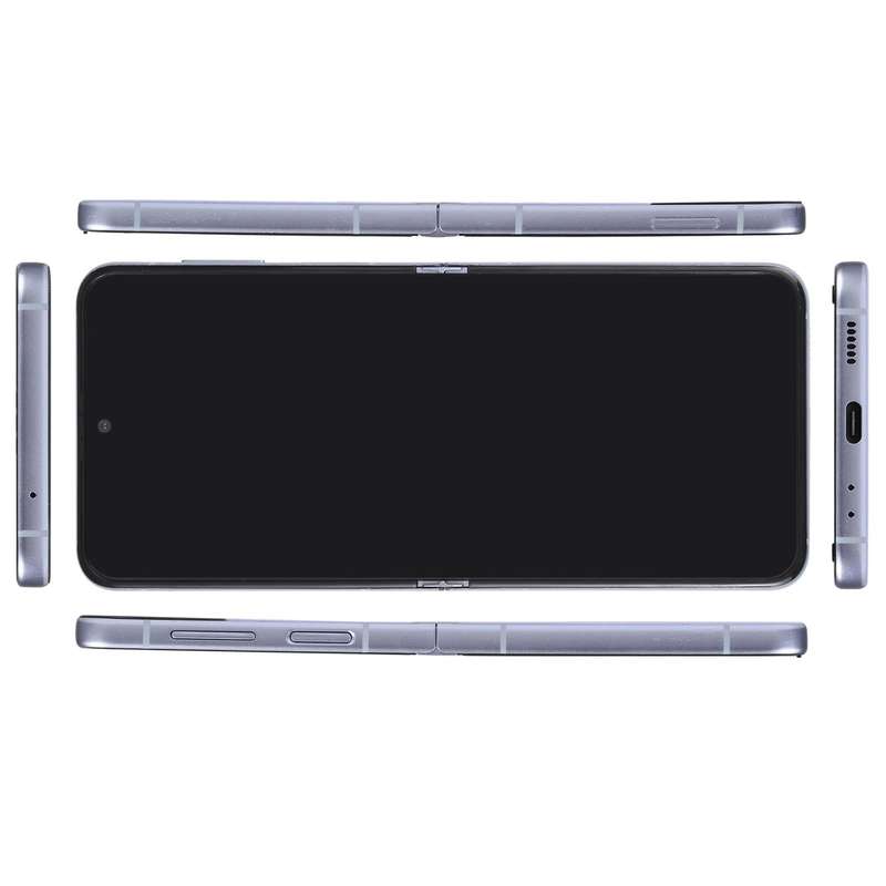 For Samsung Galaxy Z Flip4 Black Screen Non-Working Fake Dummy Display Model (Purple)