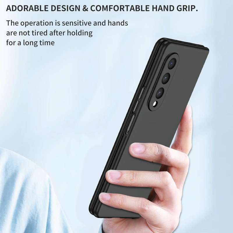 For Samsung Galaxy Z Fold4 Armor Foldable Phone Case(Black)