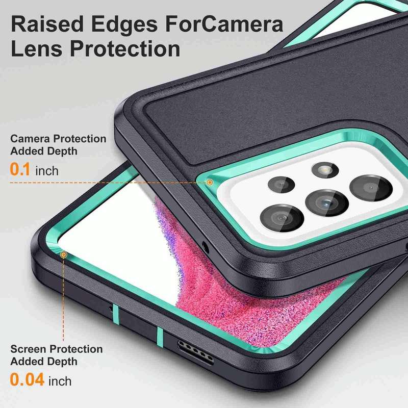 For Samsung Galaxy A13 Life Waterproof Rugged Phone Case(Dark Blue + Light Blue)
