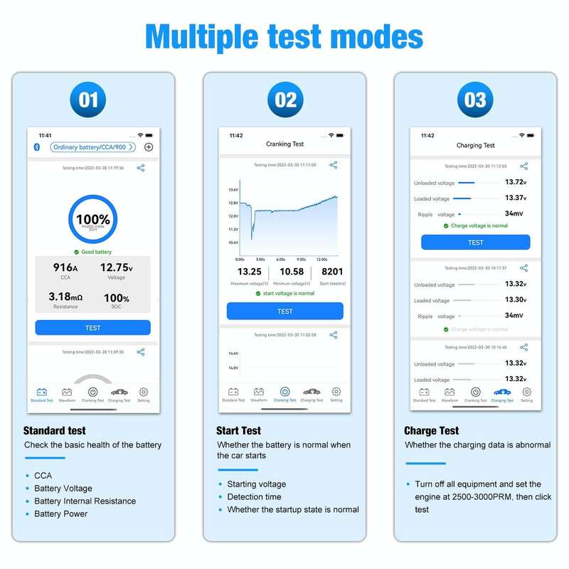 KONNWEI BK100 X431 BST360 Car Bluetooth Battery Tester