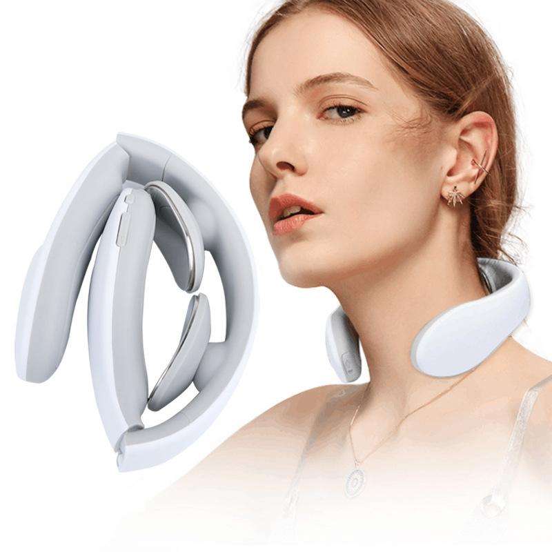 SL-M012 Electric Pulse Meridian Multifunctional Cervical Massager(White)