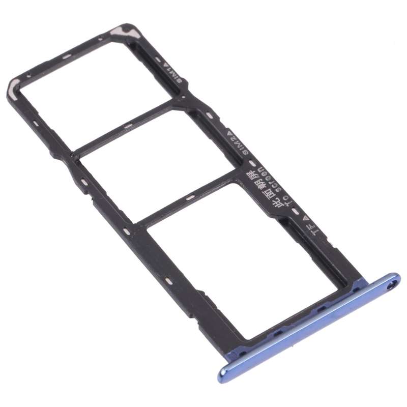 SIM Card Tray + SIM Card Tray + Micro SD Card Tray for Huawei Y6 (2018) (Blue)