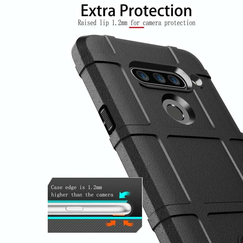 Full Coverage Shockproof TPU Case for LG V40 ThinQ (Green)