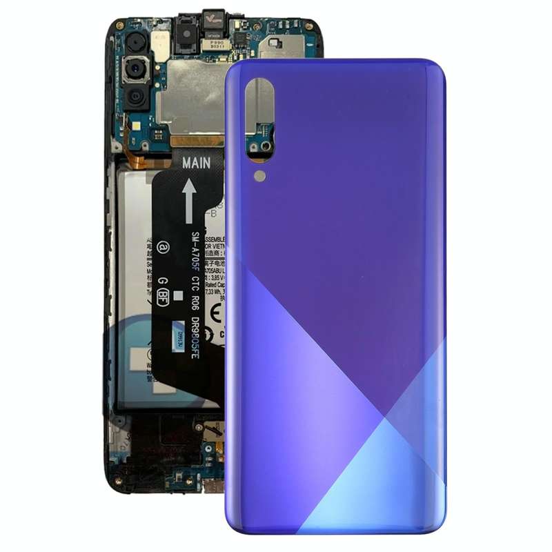 For Samsung Galaxy A30s Battery Back Cover (Purple)