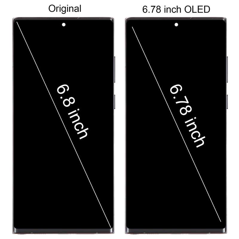 For Samsung Galaxy S22 Ultra 5G SM-S908U US Edition 6.78 inch OLED LCD Screen Digitizer Full Asse...