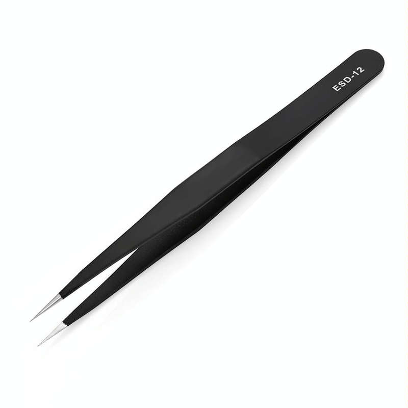 6 in 1 Stainless Steel Anti Static Tweezers Set