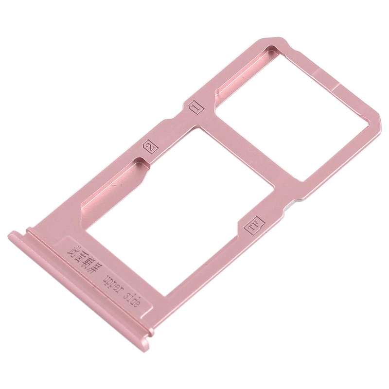 For Vivo X20 Plus SIM Card Tray + SIM Card Tray / Micro SD Card Tray (Rose Gold)