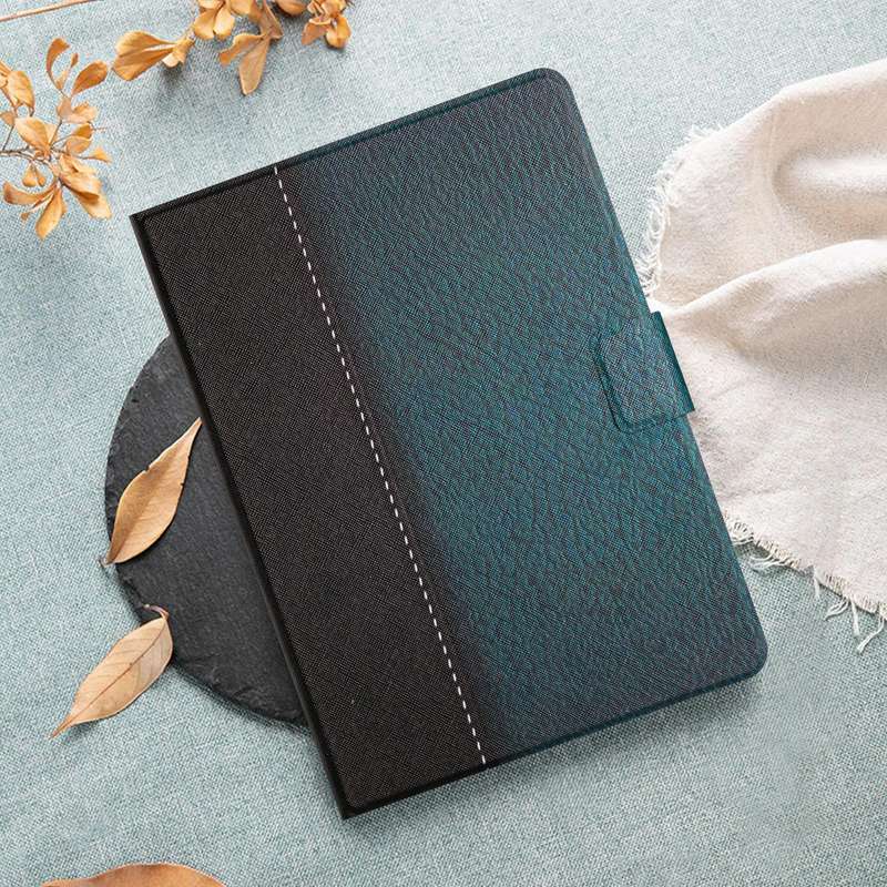For Samsung Galaxy Tab A9 Stitching Solid Color Smart PU Tablet Case with Sleep / Wake-up Functio...