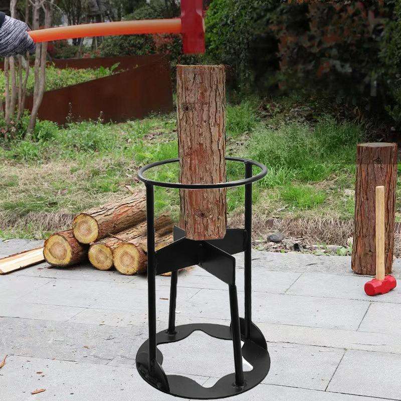 Cross Firewood Kindling Splitter Manual Log Splitter with Carbon Steel Cutter Head, Model: Large ...