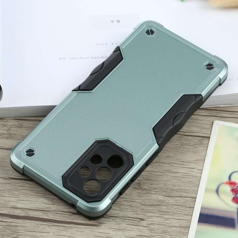 For Samsung Galaxy A73 Non-slip Armor Phone Case(Green)