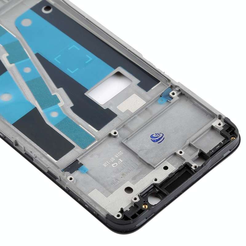 For OPPO A1 Front Housing LCD Frame Bezel Plate (Black)
