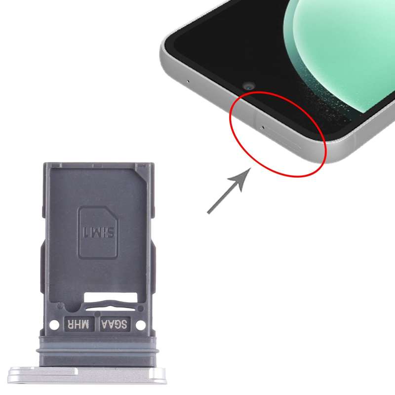 For Samsung Galaxy S23 FE SM-S711B Original SIM Card Tray (Silver)