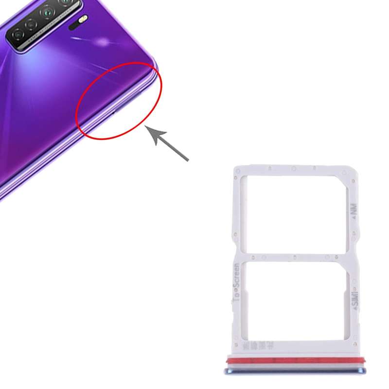 SIM Card Tray + NM Card Tray for Huawei nova 7 SE 5G Youth (Blue)