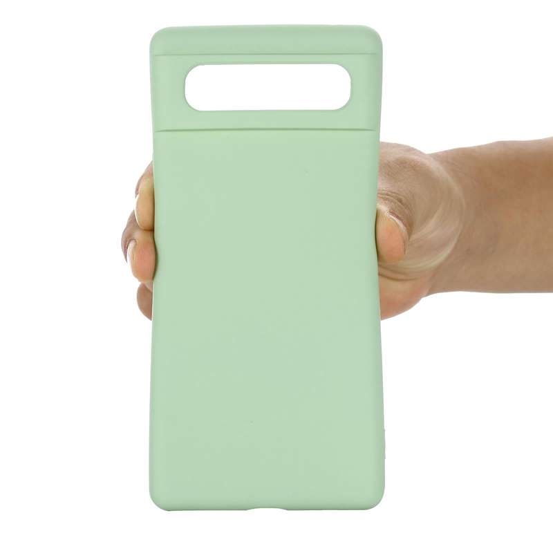 For Google Pixel 6 Pure Color Liquid Silicone Shockproof Full Coverage Case(Green)
