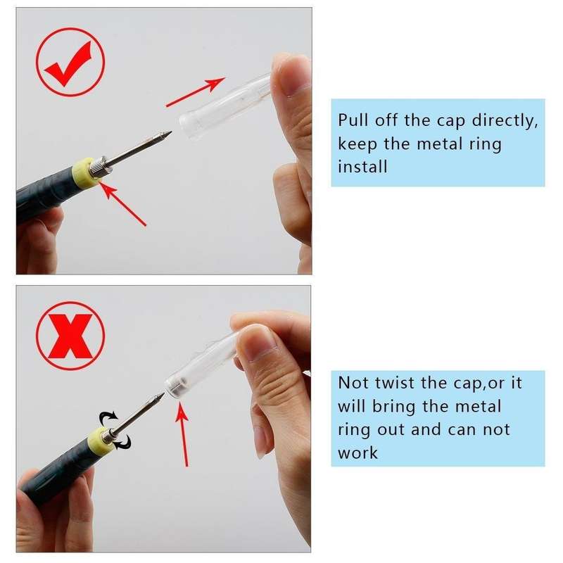 Portable USB Powered Soldering Iron Pen 5V 8W Long Life Tip + Touch Switch Protective Cap Auto Sh...