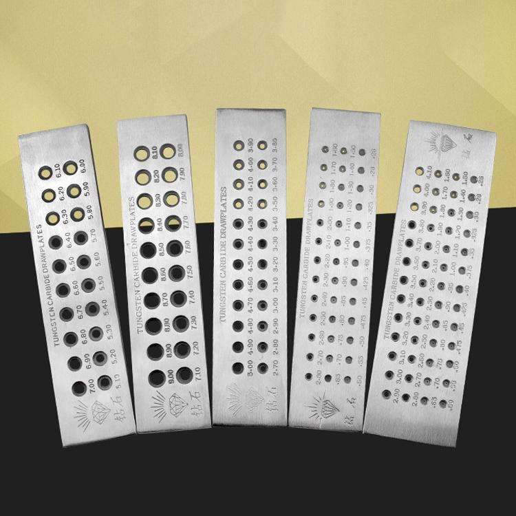 2 Rows 20 Holes 7.10-9.00mm Round Drawing Board Gold And Silver Drawing Board Semi-Circular Drawi...