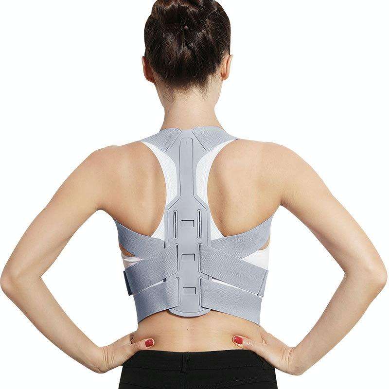 Humpback Correction Belt Back Posture Corrector, Specification: S(050 Adult Gray)