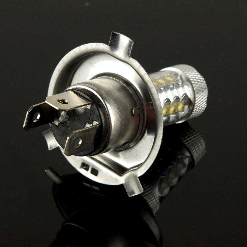 H4 80W White 16 CREE LED Fog Light for Vehicles, DC 12V
