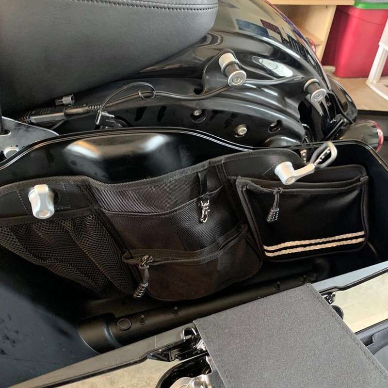 2 PCS Motorcycle Saddle Bags Storage Tool Side Pouch Bags