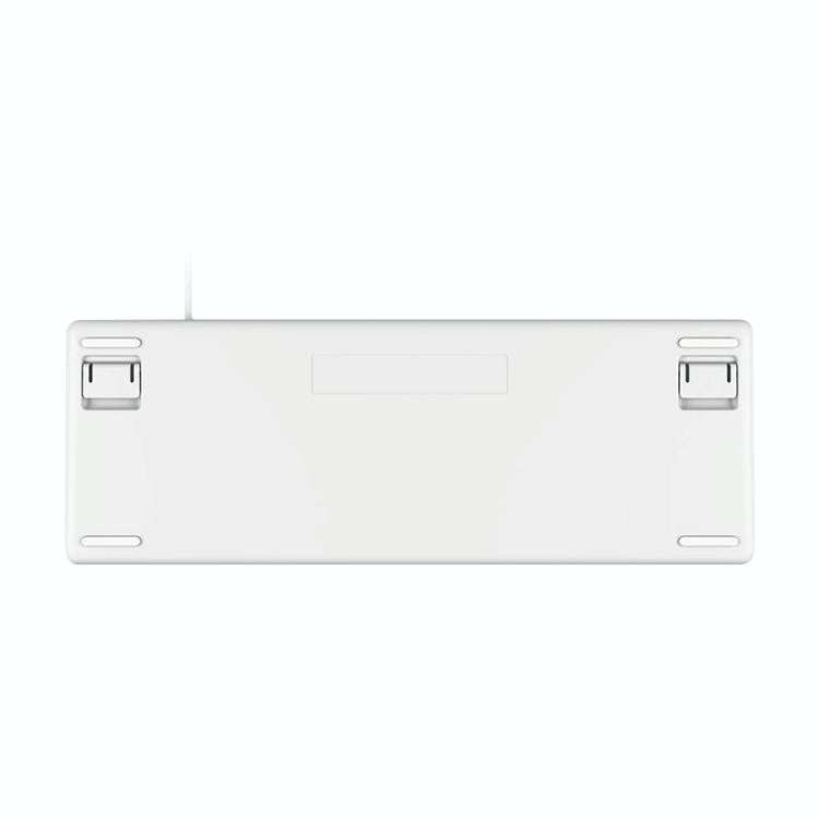 Logitech K835 Mini Mechanical Wired Keyboard, Green Shaft (White)