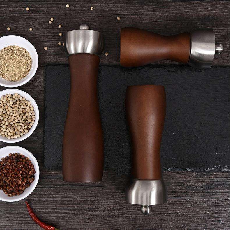 Beech 304 Stainless Steel Manual Pepper Grinder Ceramic Core Pepper Grinder, Specification: 6 Inc...