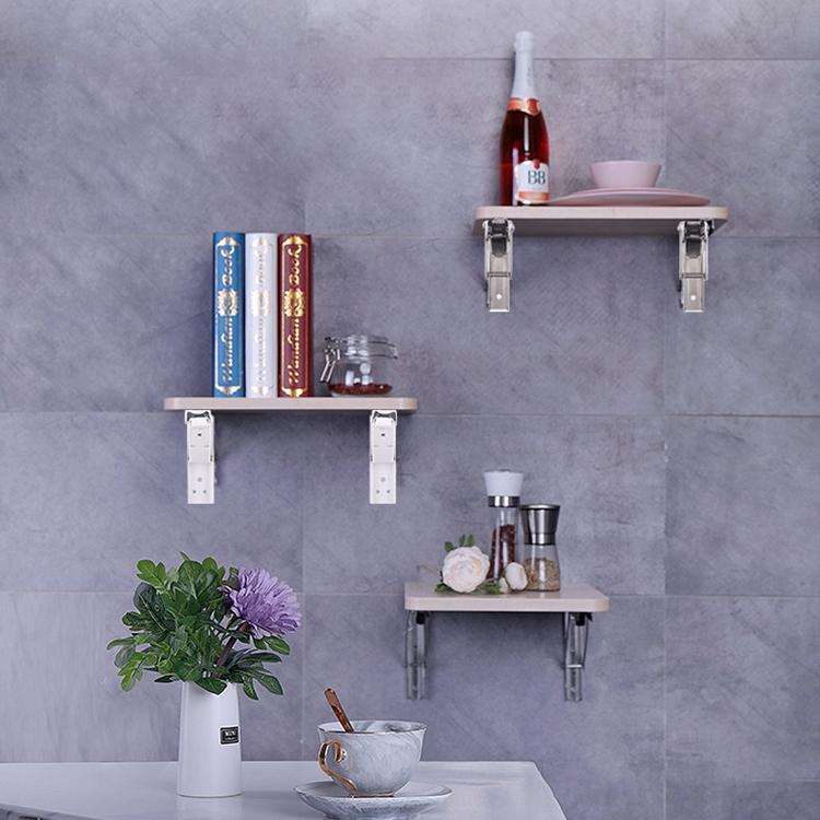 16 inch Wall-mounted Foldable K-shaped Storage Shelf for Dining Table