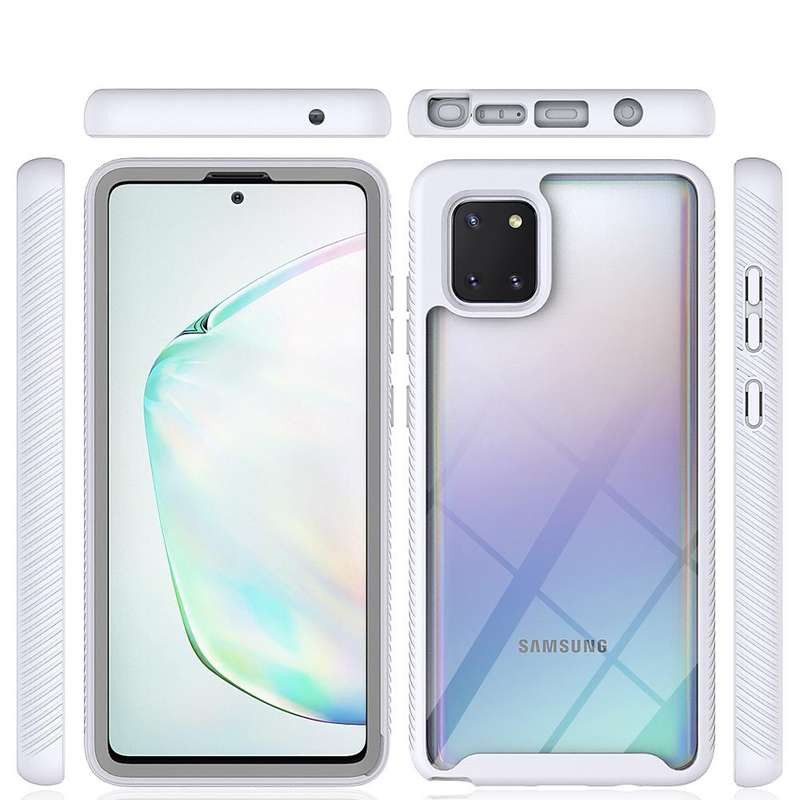 For Samsung Galaxy Note 10 Lite Starry Sky Solid Color Series Shockproof PC + TPU Protective Case...