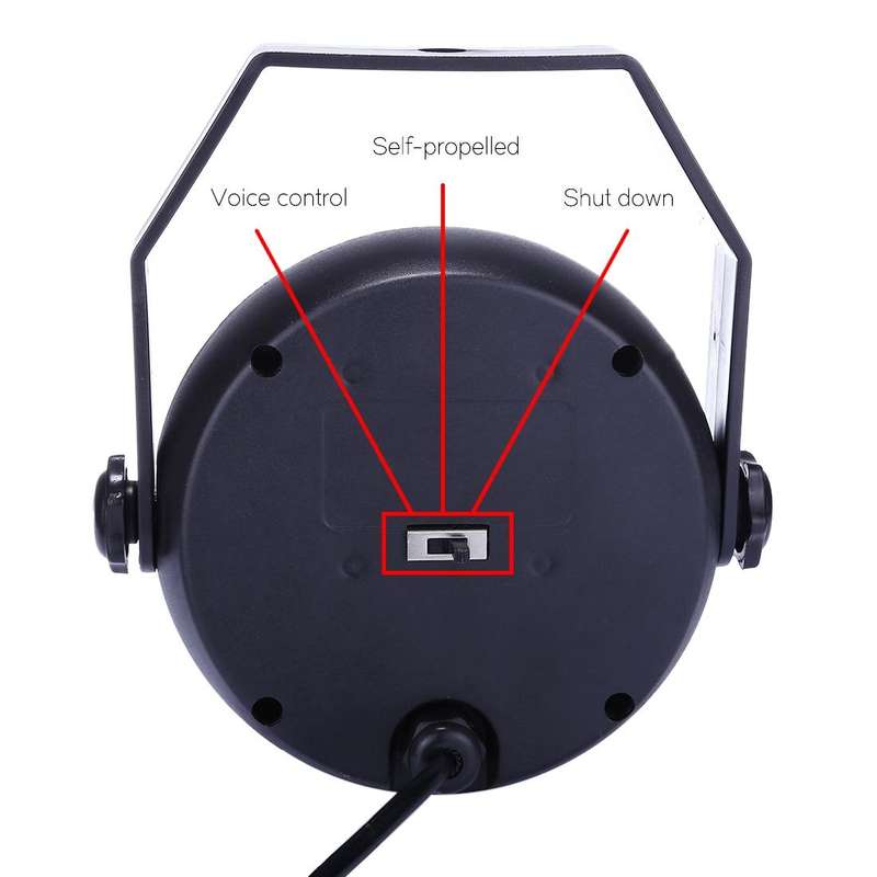 3W Colorful LED PAR Light , 6 LEDs Auto Run / Sound Control LED Stage Light, AC 85-260V, US/EU Plug