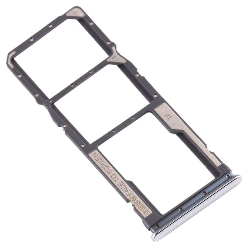 SIM Card Tray + SIM Card Tray + Micro SD Card Tray for Xiaomi Redmi Note 8 (Silver)