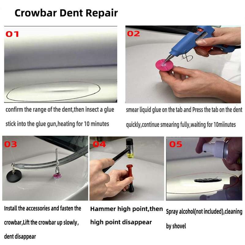 N2 72 in 1 Car Paintless Dent Removal Fender Damage Repair Puller Lifter, Plug Type:EU Plug