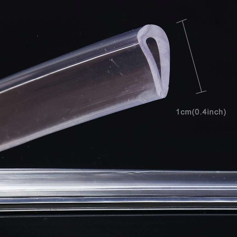 5.6m Car Decorative Strip Rubber Chrome Decoration Strip Door Seal Window Seal (Transparent)