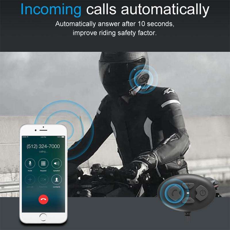 Dier DK12 800m Helmet Wireless Bluetooth Headset 5.0 Waterproof Double Motorcycle Call Headset Wi...