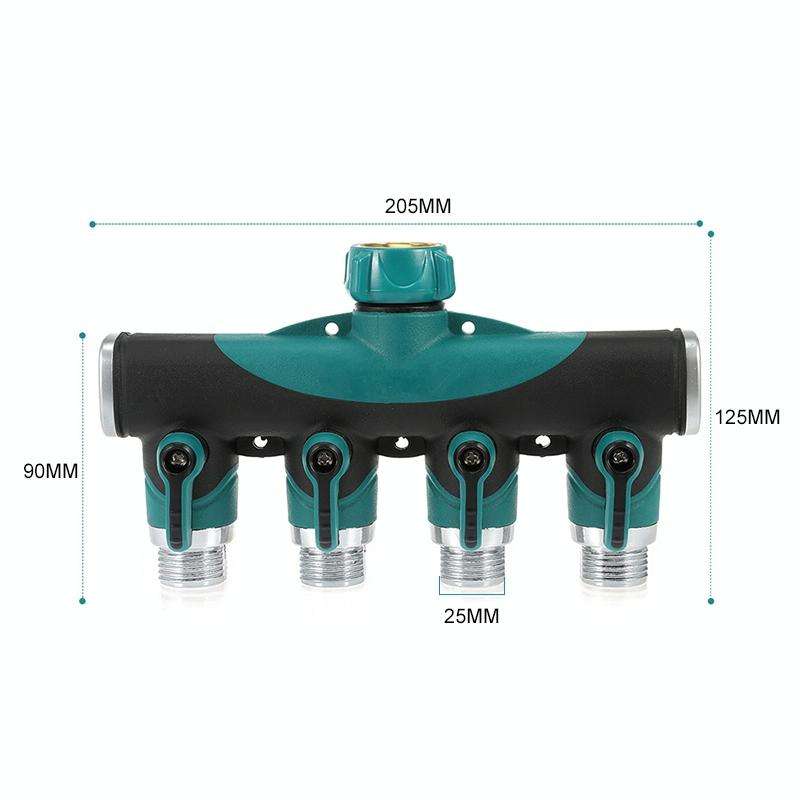 4 In 1 Multi-function Garden Water Sprinklers Lawn Irrigation Valve Water Dividing Controller Wat...