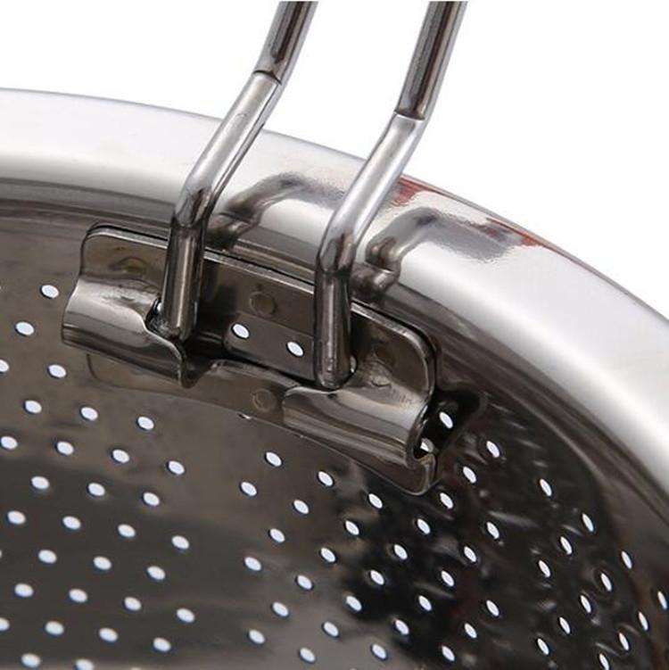 Stainless Steel Steaming Basket Plug-in Silicone Handle Pressure Cooker Steamer Kitchen Cooker Ac...
