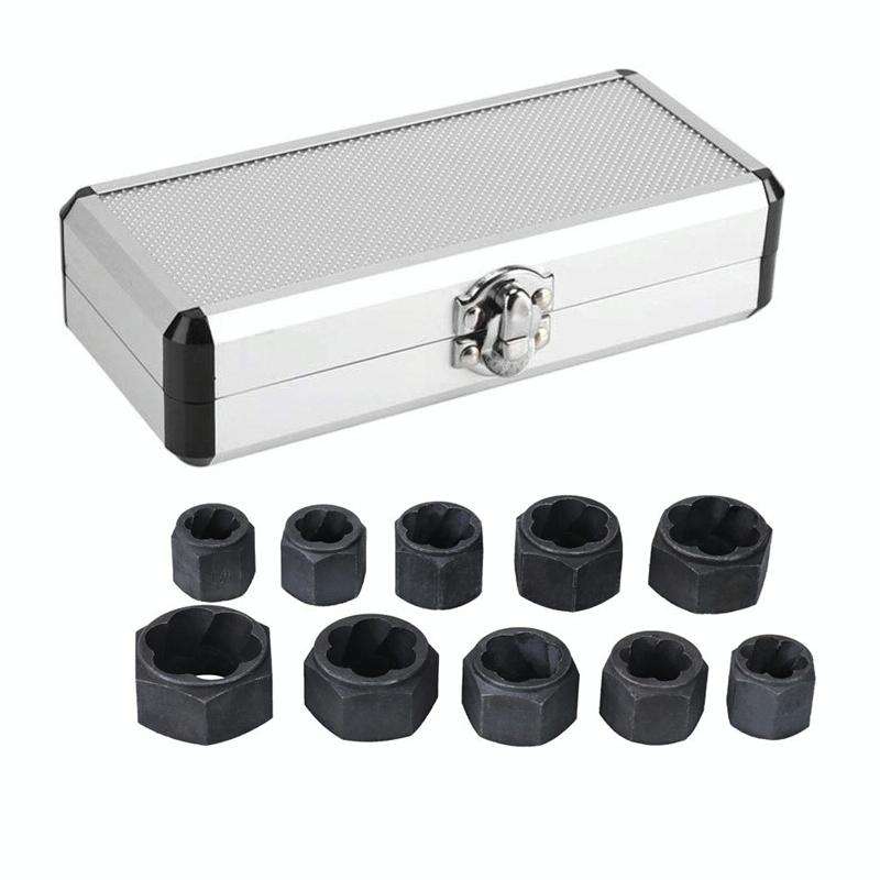 10 PCS / Set Nut Extractor Screw Removal Tool Break Wire Bolt Extractor Short