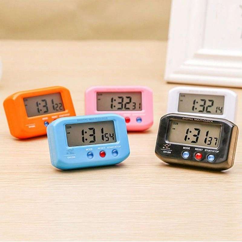 Portable Pocket Sized Digital Electronic Travel Alarm Clock Automotive Electronic Luminous Stopwa...