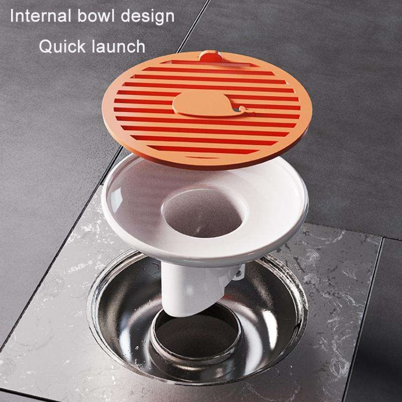 Sewer Deodorant Magnetic Suction Floor Drain Cover, Size: 3cm (Orange)