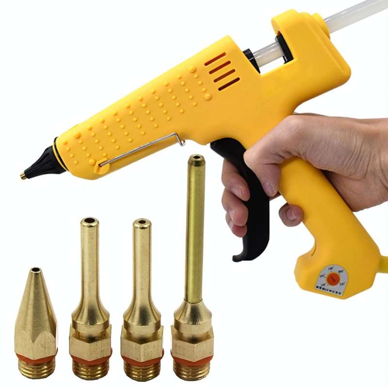 Hot Melt Glue Tool Copper Nozzle Fine Hole Dispensing Head, Size: 2.0x50mm