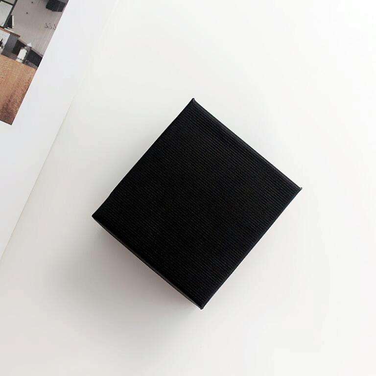 20 PCS Watch Box Decoration Paper Gift Box Bracelet Box(Black)