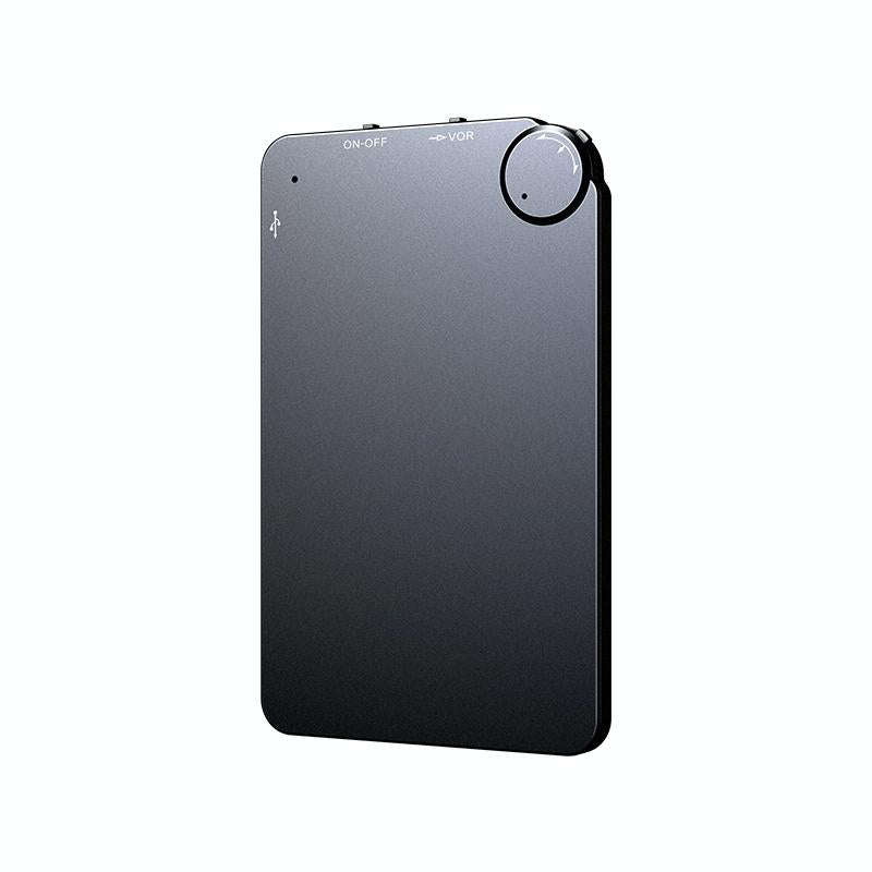 K2 Portable Ultra-thin Card Voice Recorder, Capacity:4GB(Black)