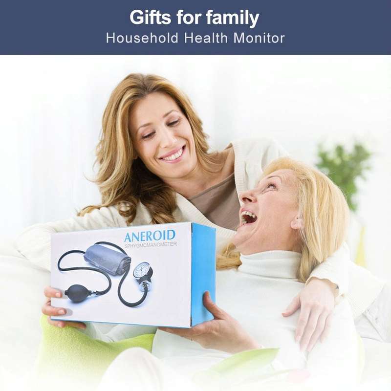 Manual Blood Pressure Watch With Stethoscope Double Tube Double Head Old Sphygmomanometer Arm Typ...
