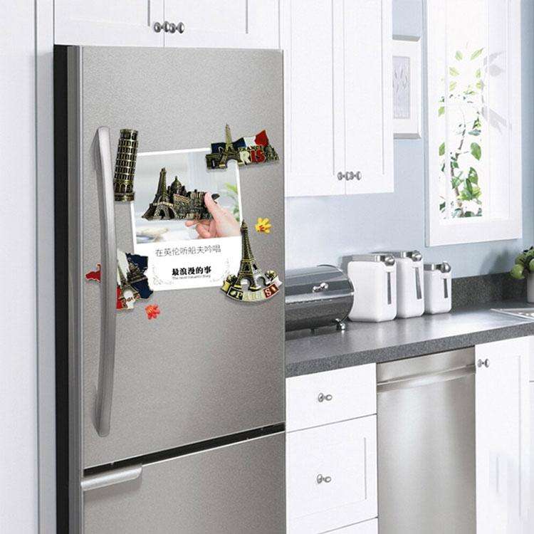 Architectural Landscape Metal Magnetic Refrigerator Stickers Home Decoration(Qatar)