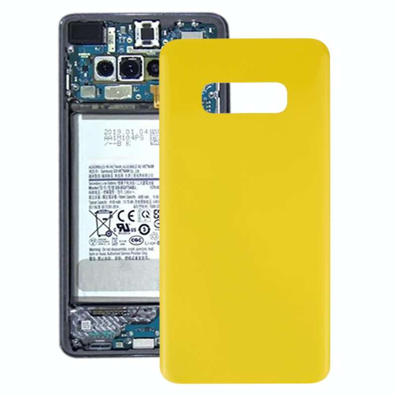 For Galaxy S10e SM-G970F/DS, SM-G970U, SM-G970W Battery Back Cover (Yellow)