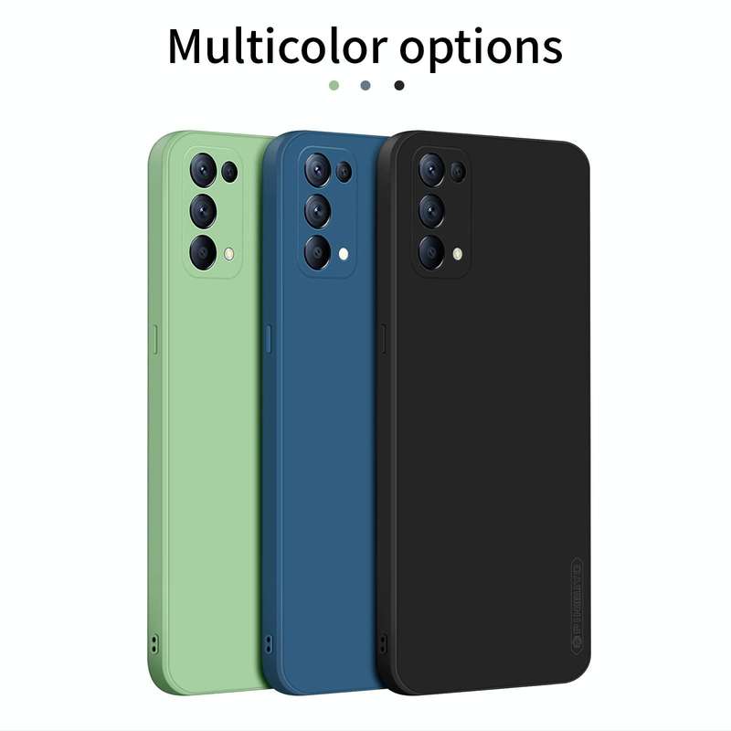 For OPPO Reno5 / Reno5 K / Find X3 Lite PINWUYO Touching Series Liquid Silicone TPU Shockproof Ca...