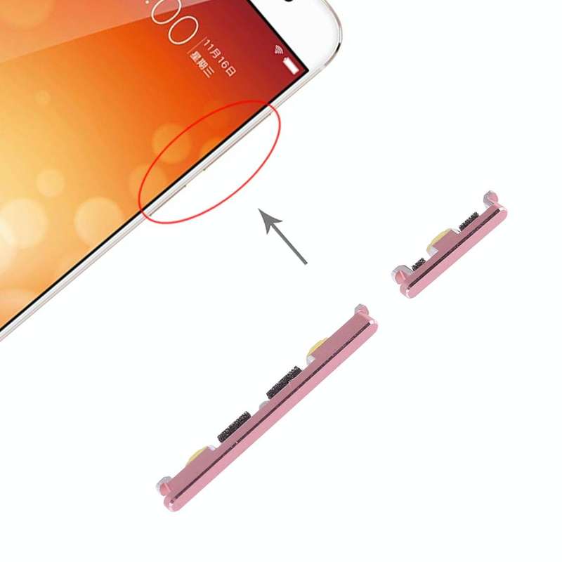 For Vivo X9 Side Keys (Rose Gold)