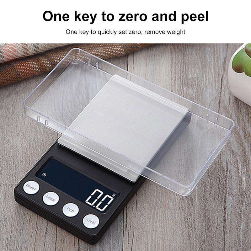 High-Precision Electronic Scale Mini Portable Jewellery Medicine Scale, Style:100g/0.01g