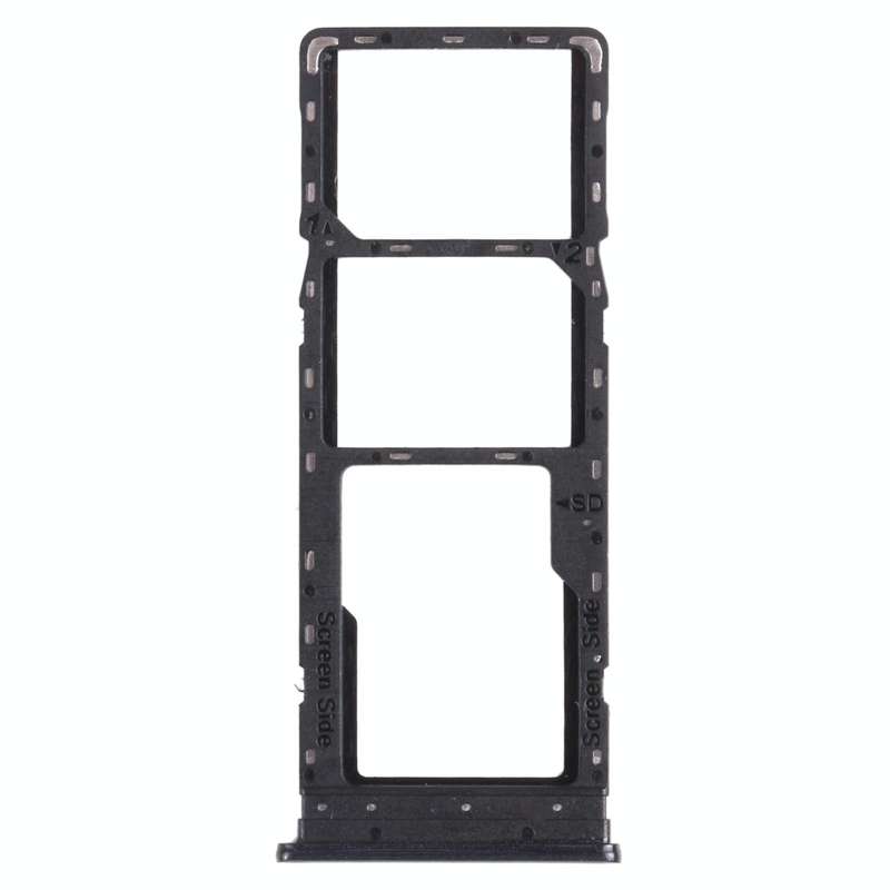 For infinix Hot 9 Play X680 C680B X680C SIM Card Tray + SIM Card Tray + Micro SD Card Tray (Black)